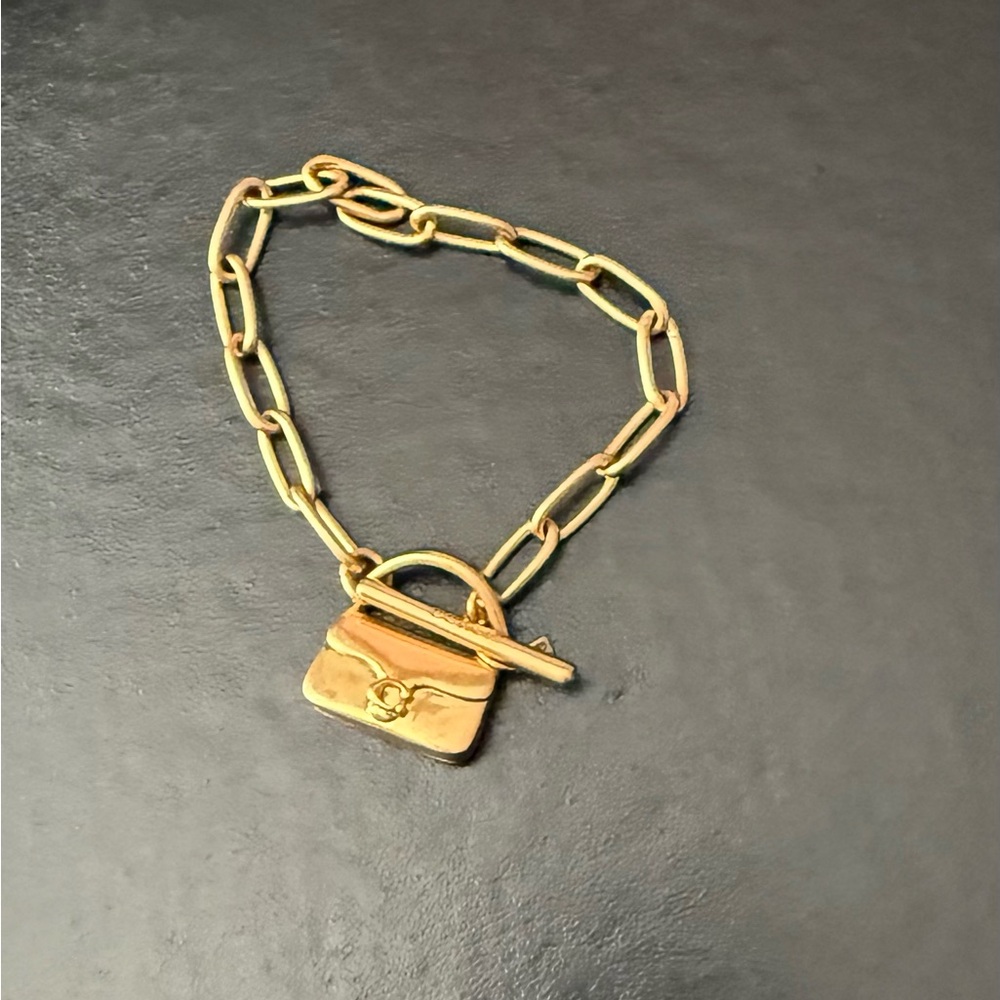 Coach Tabby Gold Chain Bracelet